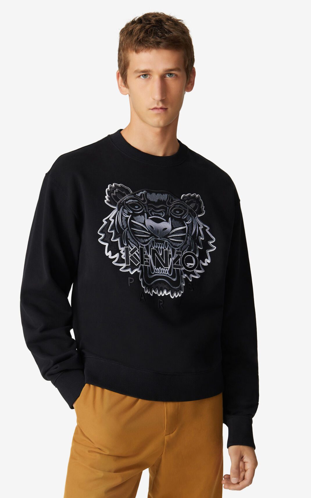 Sudadera Kenzo Tiger Hombre Negras AJW532916